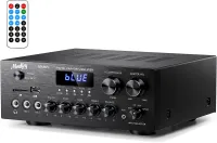 Bluetooth 5.0 FM Stereo Karaoke Amplifier with USB/SD/Aux inputs.