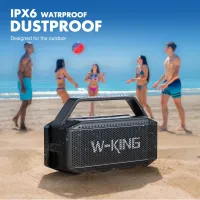 W-KING D9-1 (100W Peak) 60W Portable Loud Bluetooth Speakers with Subwoofer, Outdoor Speaker Bluetooth Wireless Waterproof Speaker