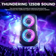 W-KING T9PRO 250W PEAK Large Bluetooth Speaker Loudest/Massive 120dB-12 Custom Bass, V5.3 Big Party Boombox Portable Speaker Wireless