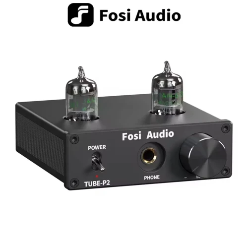 Fosi Audio P2 integrated Portable Headphone Amplifier Vacuum Tube Amp Mini HiFi Stereo Audio with Low Ground Noise for Headphone