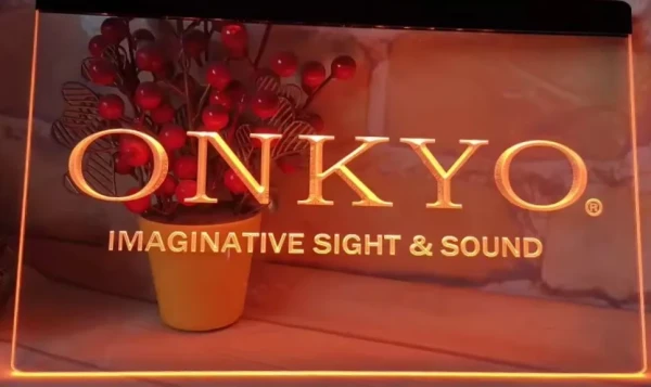 Onkyo Simulated Neon LED Sign