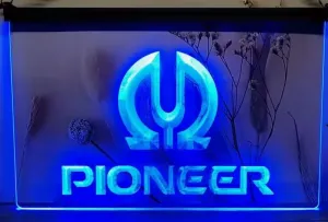 Pioneer Audio Logo LED Sign