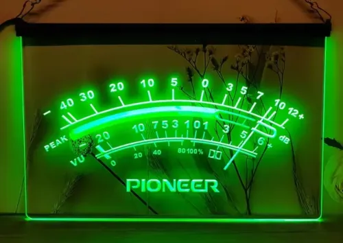Pioneer VU Meter LED Sign
