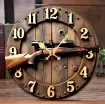 Gun Themed Wall Clocks