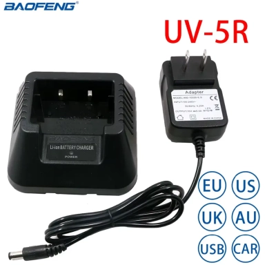 Baofeng UV-5R 120v/USB Battery Charger For Baofeng UV-5R DM-5R Plus Walkie Talkie Ham Radio